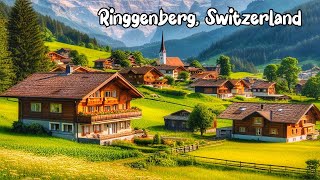 Ringgenberg Switzerland walking tour 4K  Most beautiful Swiss villages  Paradise on earth [upl. by Ttirrej558]