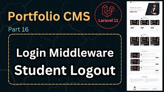 Laravel 11 Project Professional Portfolio CMS with Courses Projects amp Blogs  Part 16 [upl. by Akessej407]