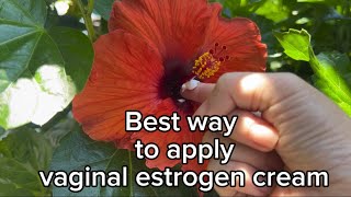 Best way to apply vaginal estrogen cream [upl. by Abagael839]