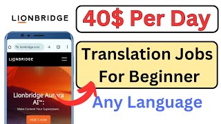 lionbridge translation jobs  transcription jobs for beginners  make money online 2024 [upl. by Emiline]