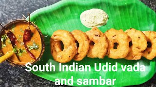 2 in one recipe  udid vada and sambar  उडीद वडा आणि सांबर [upl. by Enomad]