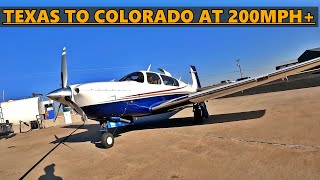 Flying a Mooney M20R Ovation From Texas to Colorado [upl. by Nored]