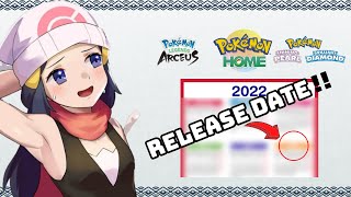 Pokemon Home News Update BDSP amp Legends Compatibility  Release Date [upl. by Forrest108]