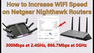 How to Increase WiFi speed on Netgear Nighthawk Routers up to 1300 Mbps [upl. by Alicia]