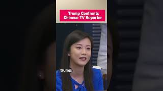 Trump confronts Chinese Phoenix TV reporter [upl. by Neelav]