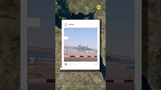 Israeli Navy ship in Suez Canal israel navy geopolitics egypt [upl. by Anihsat569]