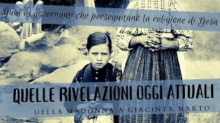 Le rivelazioni della Madonna a Giacinta Marto veggente di Fatima [upl. by Adnawyt952]