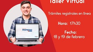 Taller Virtual de Tramites Registrales [upl. by Malena]