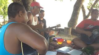 Rotuman beachfront grog sesh rendition of Knocking on Heavens Door [upl. by Gem]