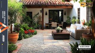 Stunning Courtyard Ideas for Mediterranean Small Home Design [upl. by Auhsohey]