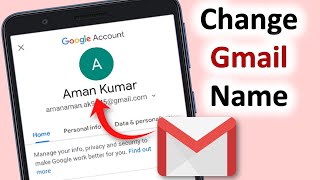 Gmail id name kaise change kare  google account name change  2023 [upl. by Inavoj]