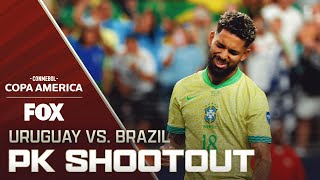 Uruguay vs Brazil Full penalty shootout  Quarterfinals  Copa América 2024 [upl. by Kile]