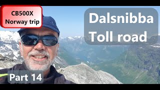 CB500X  Solo Norway trip Part 14  Beautiful Dalsnibba mountain road ridealong [upl. by Sydalg]