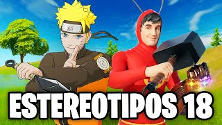 ESTEREOTIPOS de SKINS en FORTNITE 18 [upl. by Llerdnam]