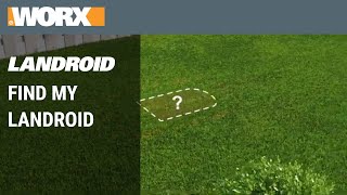 Find My Landroid  WORX Landroid robotic mower [upl. by Novah]