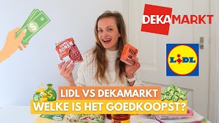 PRECIES dezelfde ingrediënten kopen bij LIDL en DEKAMARKT Welke supermarkt is het goedkoopste [upl. by Krute]