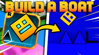 Building a Working GEOMETRY DASH with CAMERAS  ROBLOX Build A Boat [upl. by Rabkin703]