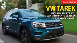 Volkswagen Tarek chegará ao Brasil em abril de 2021 para ficar acima do TCross [upl. by Sug]