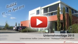 Unternehmertage 2015  Rückblick [upl. by Ayocal510]