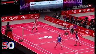 Rally Terpanjang ganda putra   Markus fenaldin gideon Kevin Sanjaya Sukamulyo Vs Kamura  Sonoda [upl. by Ozzy]