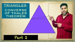 TRIANGLE converse of thales theorem l part 2 l maths class10 [upl. by Ecirtal]