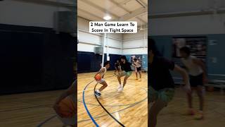 Learn To Score In Tight Spaces 2on2 hooping basketball nba ballislife hoopslife [upl. by Ramoh]