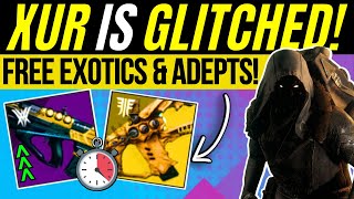 XUR Has RARE Loot GLITCH Free EXOTICS amp ADEPT Weapons Armor Inventory amp Location May 17 Destiny 2 [upl. by Enra]