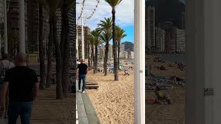 On the Levante Beach in Benidorm benidorm benidormbeach benidormspain [upl. by Roane]