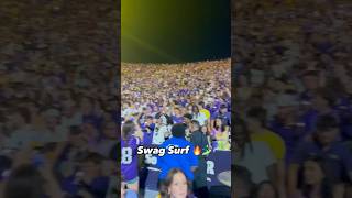 LSU Football crowd Swag Surfs 🏄‍♂️ [upl. by Aiset]