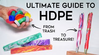 Beginners Guide to Melting HDPE  How to Make a Recycled Plastic Pen [upl. by Heyde213]