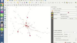 QGIS Point Cluster Renderer demonstration [upl. by Tiemroth]