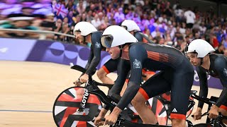 Team GB cycling rile up Dutch rivals after Paris Olympics marred by drama [upl. by Ezalb]