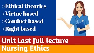 Ethical Theories in UrduHindi  Nursing Ethics Chap  3  MCQS Pattern  lecturesbyanayakmu [upl. by Siuol]