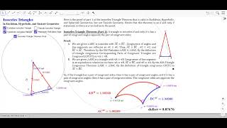 Geometry 613 Isosceles Triangle Theorem Multiple Geometries [upl. by Maximilien]