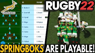 SPRINGBOKS in Rugby 22  Creating An Official South Africa Team  Rugby 22 Gameplay and Commentary [upl. by Kirschner672]