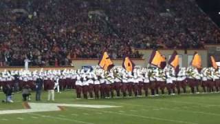 Virginia Tech vs Georgia Tech Enter Sandman Entrance 2010 [upl. by Ronen128]