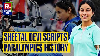 Indian Archer Sheetal Devi Breaks World Record at Paralympics 2024 With Score of 703 [upl. by Lemahs]