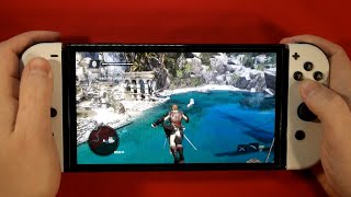 Nintendo Switch OLED Assassins Creed IV Black Flag Handheld Gameplay [upl. by Noach136]