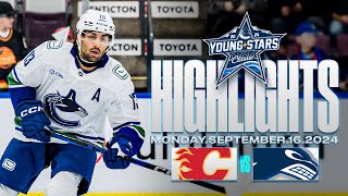 Canucks vs Flames Highlights  Young Stars Sept 16 2024 [upl. by Nosral]