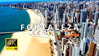 Fortaleza Brazil 🇧🇷 in 4K ULTRA HD 60FPS Video by Drone [upl. by Ivah]