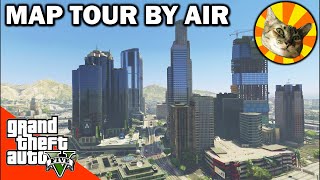 Map tour by air  GTA V  Game world appreciation tour [upl. by Marashio]