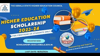 HIGHER EDUCATION SCHOLARSHIP UG FRESH 2023 24 [upl. by Ruff]