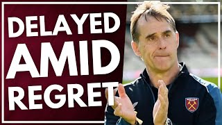 LOPETEGUI DEAL DELAYED AMID REGRET  CONTRACT DETAILS ANNOUNCED  WEST HAM DAILY [upl. by Aneerbas]