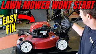 TORO Lawn Mower Wont Start Easy Fix [upl. by Niuqram900]