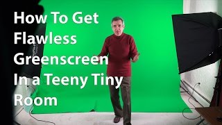 How to get a flawless greenscreen shoot in a tiny room [upl. by Iaoh]