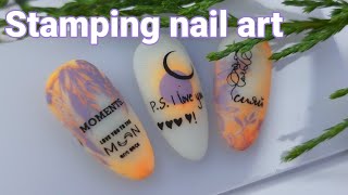 Stamping nail art  Step by step [upl. by Mirelle]