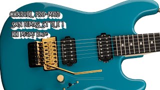 First play on the Charvel Promod San Dimas Style 1 HH FR E EB Miami Blue No chat [upl. by Marianna]