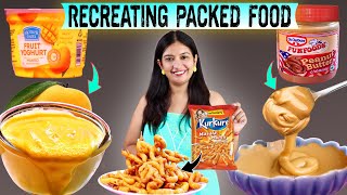 ReCreating Packed Food at Home Food Challenge  CookWithNisha [upl. by Ybanrab]