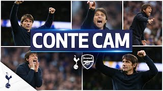 Contes INCREDIBLE celebrations in his first North London Derby 🔥  CONTE CAM  Spurs 30 Arsenal [upl. by Olenka30]