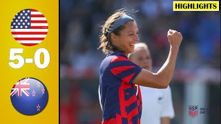 USA vs New Zealand 50 All Goals amp Extended Highlights  2022 SheBelieves Cup [upl. by Nosduj971]